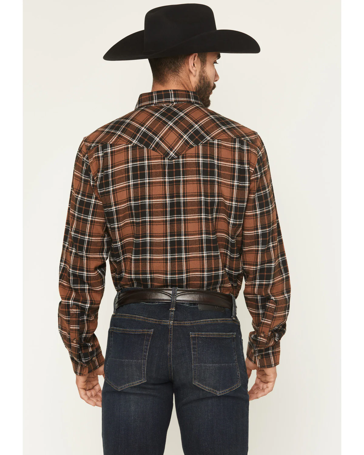 Cody James Black 1978™ Men's Caddis Plaid Print Long Sleeve Button-Down Western Shirt - Image 4