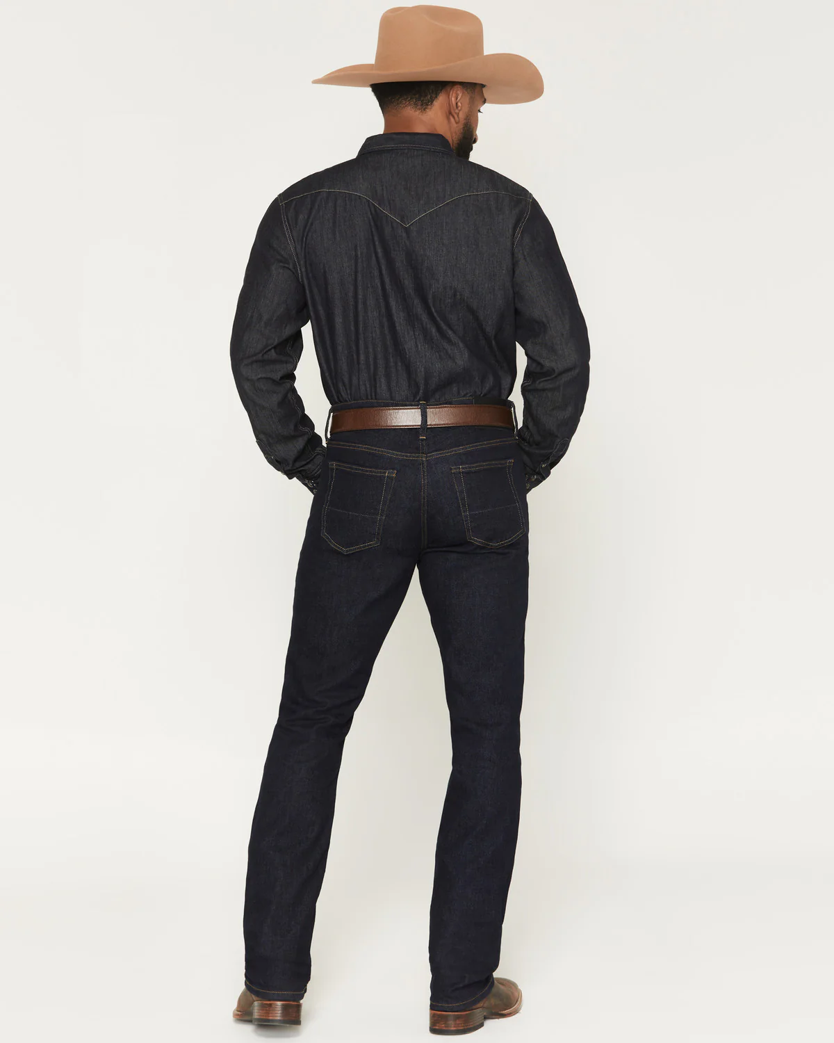 Cody James Black 1978™ Men's Rinse Wash Tyler Slim Straight Stretch Denim Jeans - Image 3