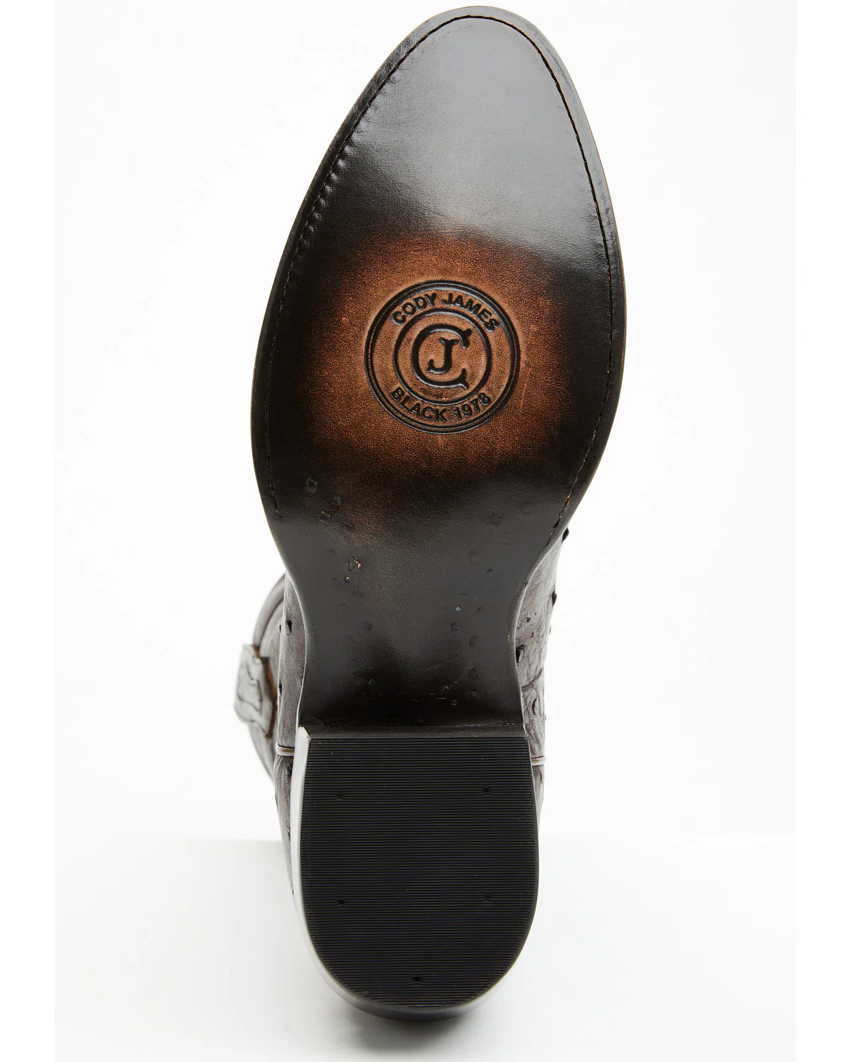 Cody James Black 1978® Men's Chapman Exotic Full-Quill Ostrich Western Boots - Round Toe - Image 7