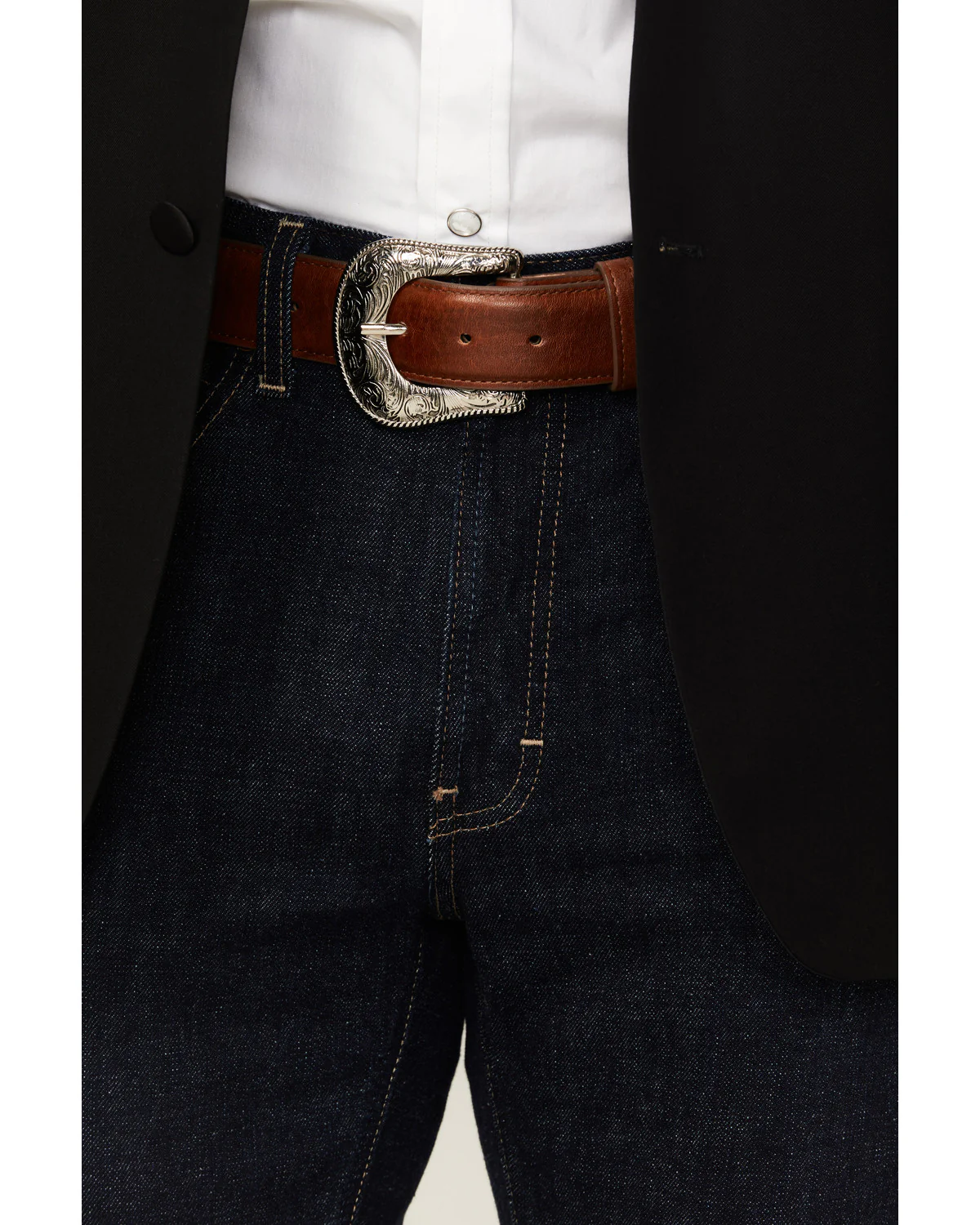 Cody James Black 1978™ Men's Smooth Leather Belt - Image 4