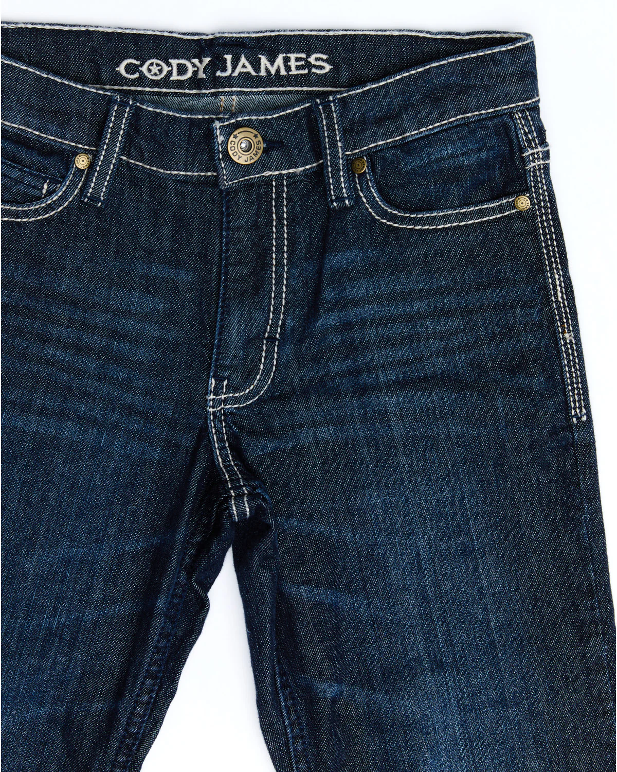 Cody James Boys' Night Hawk Medium Wash Mid Rise Stretch Relaxed Bootcut Jeans - Image 3