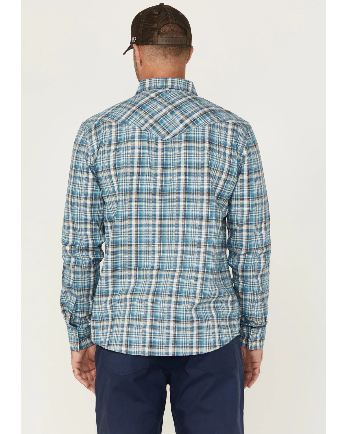 Cody James FR Men's Plaid Print Long Sleeve Pearl Snap Stretch Western Work Shirt - Image 4