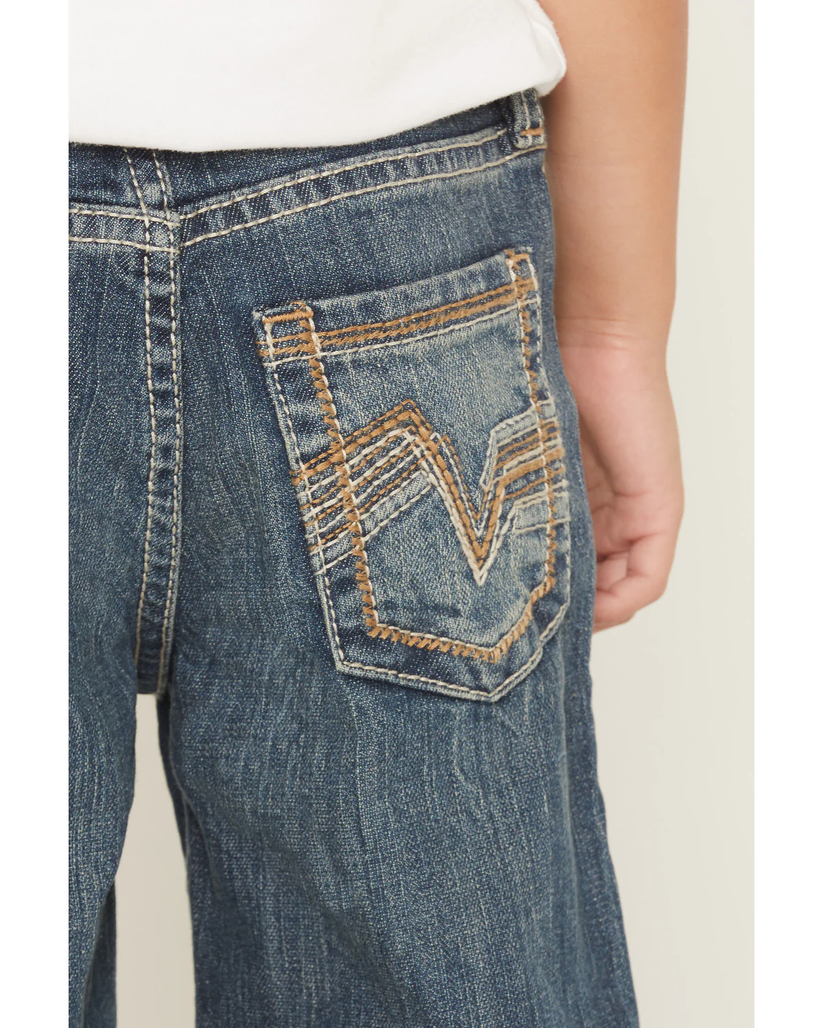 Cody James Little Boys' Texas Dark Wash Relaxed Bootcut Stretch Denim Jeans - Image 4