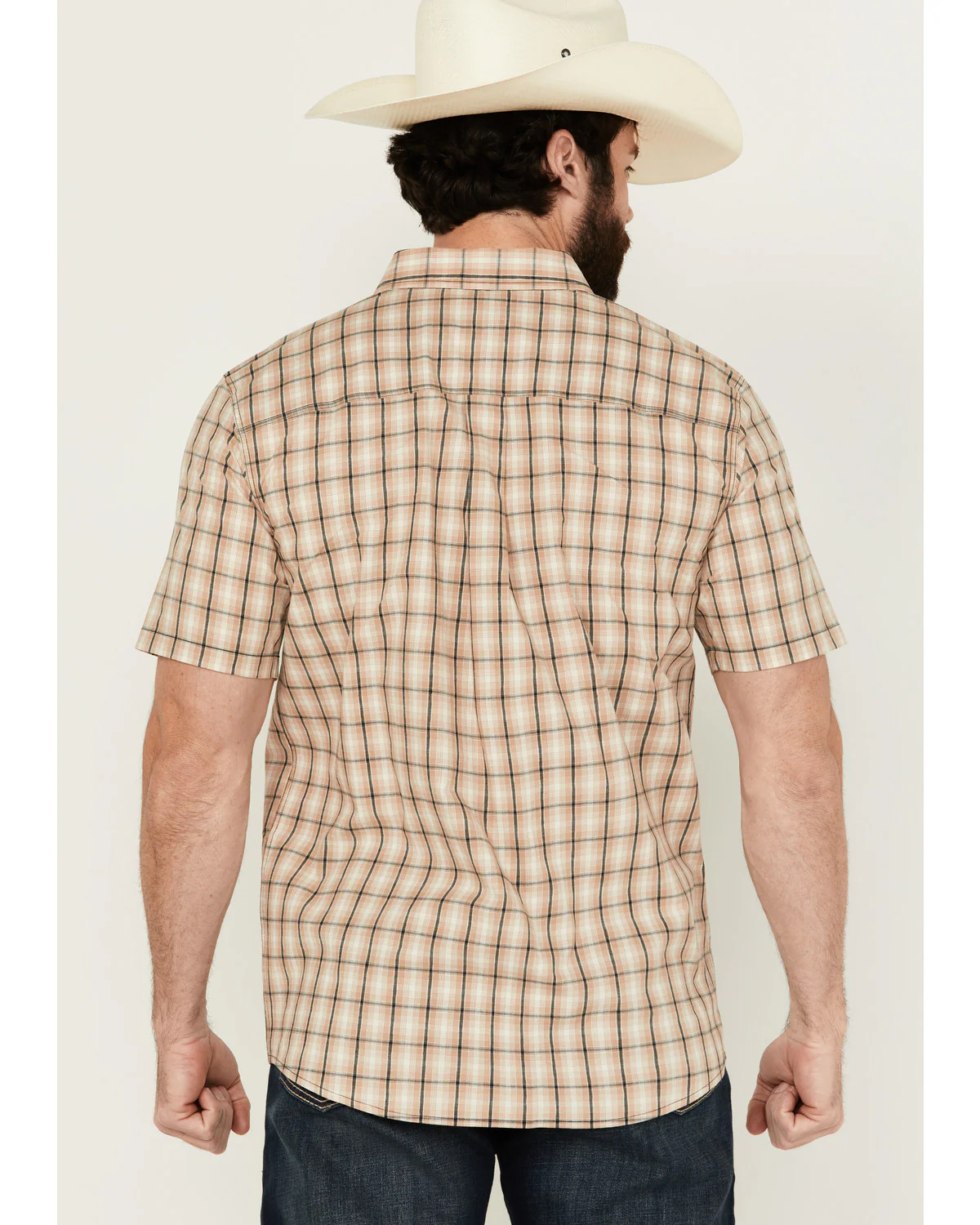 Cody James Men's Adios Plaid Print Short Sleeve Button-Down Western shirt - Image 4