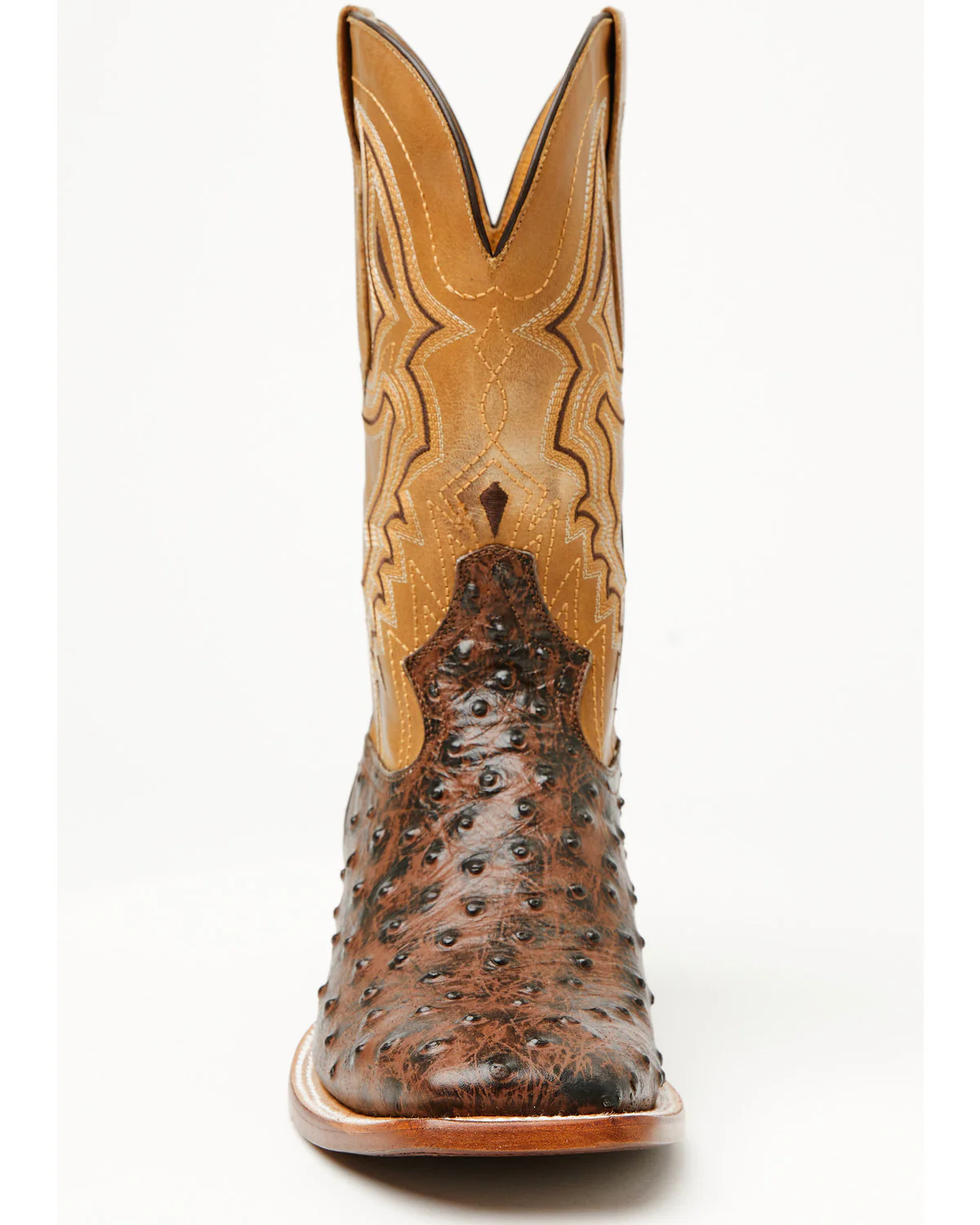 Cody James Men's Badlands Ostrich Print Western Boots - Broad Square Toe - Image 4