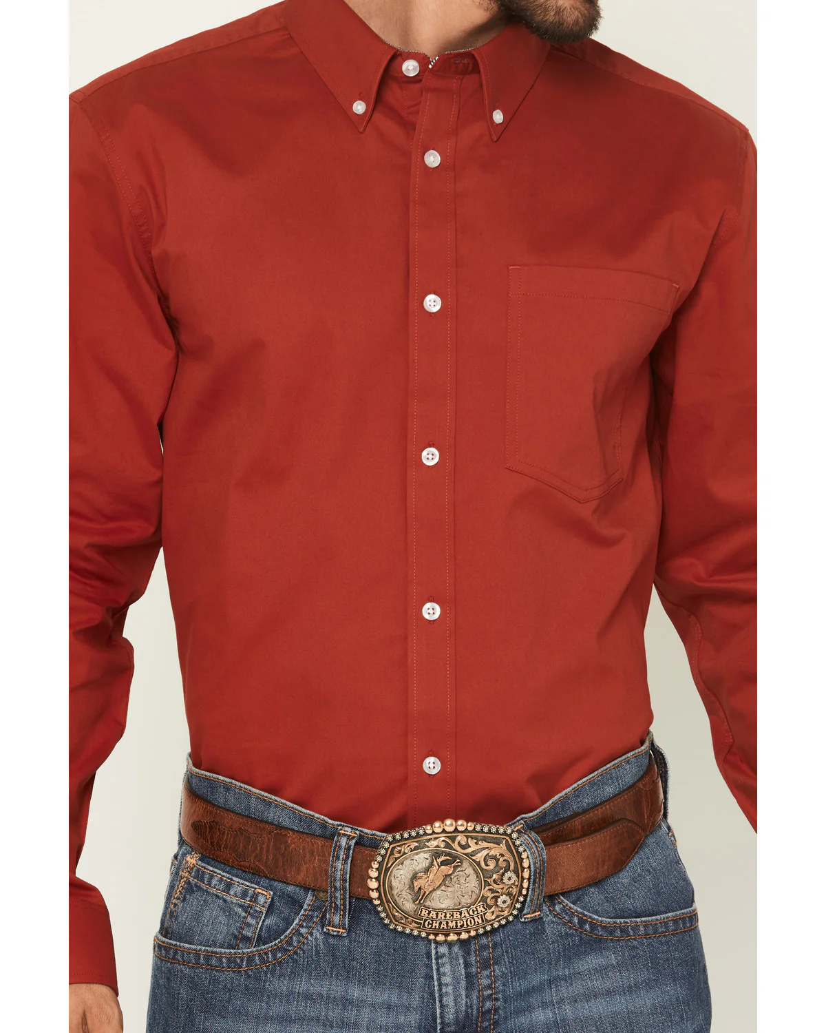 Cody James Men's Basic Twill Long Sleeve Button-Down Performance Western Shirt - Image 3