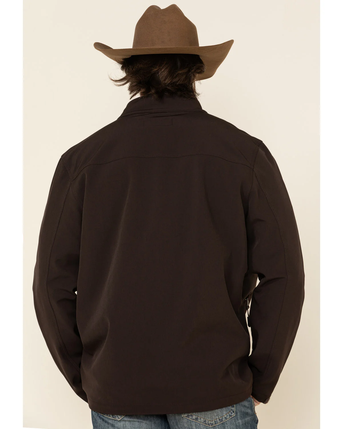 Cody James Men's Brown Steamboat Softshell Bonded Zip Front Jacket - Image 2