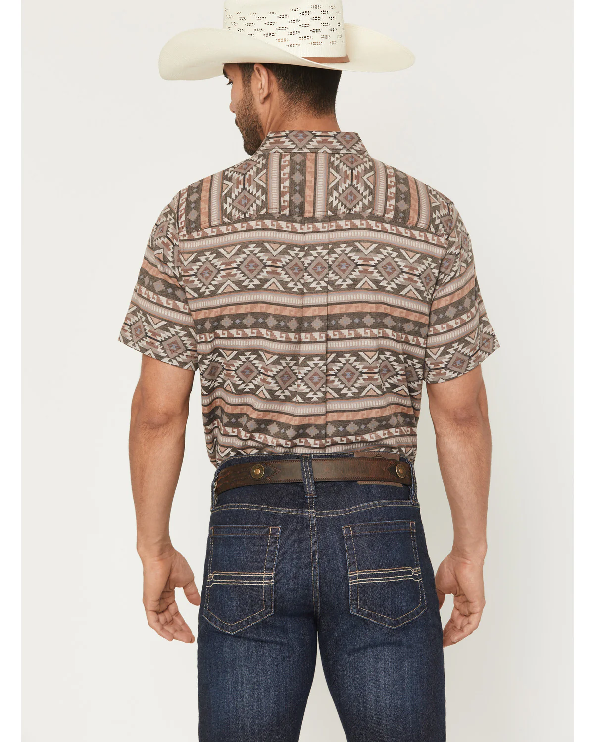 Cody James Men's Captain Southwestern Print Short Sleeve Button-Down Stretch Western Shirt - Image 4