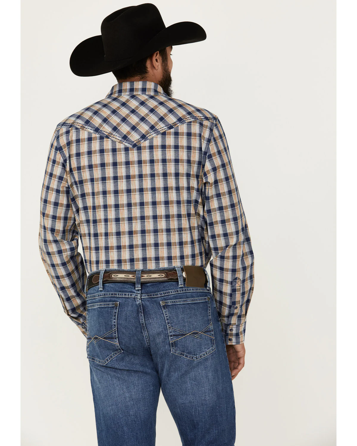 Cody James Men's Colt Plaid Print Long Sleeve Snap Western Shirt - Image 4
