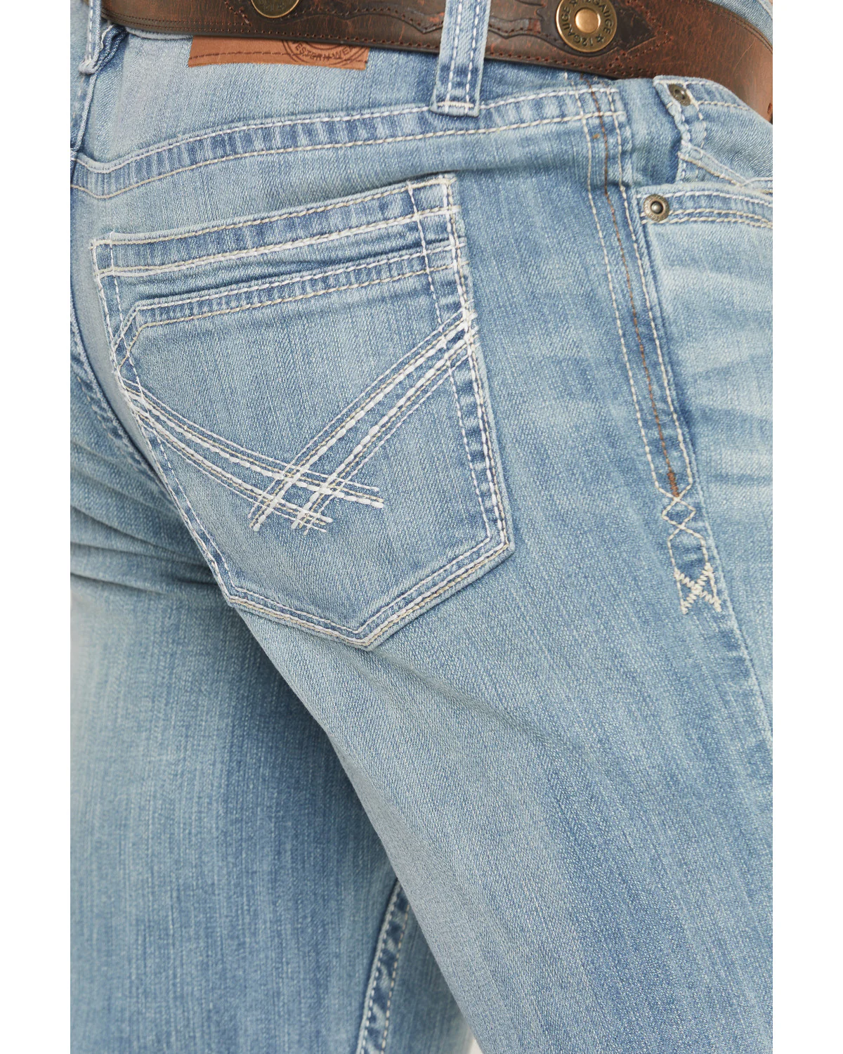 Cody James Men's Crocket Wash Duke Relaxed Bootcut Stretch Denim Jeans - Image 4