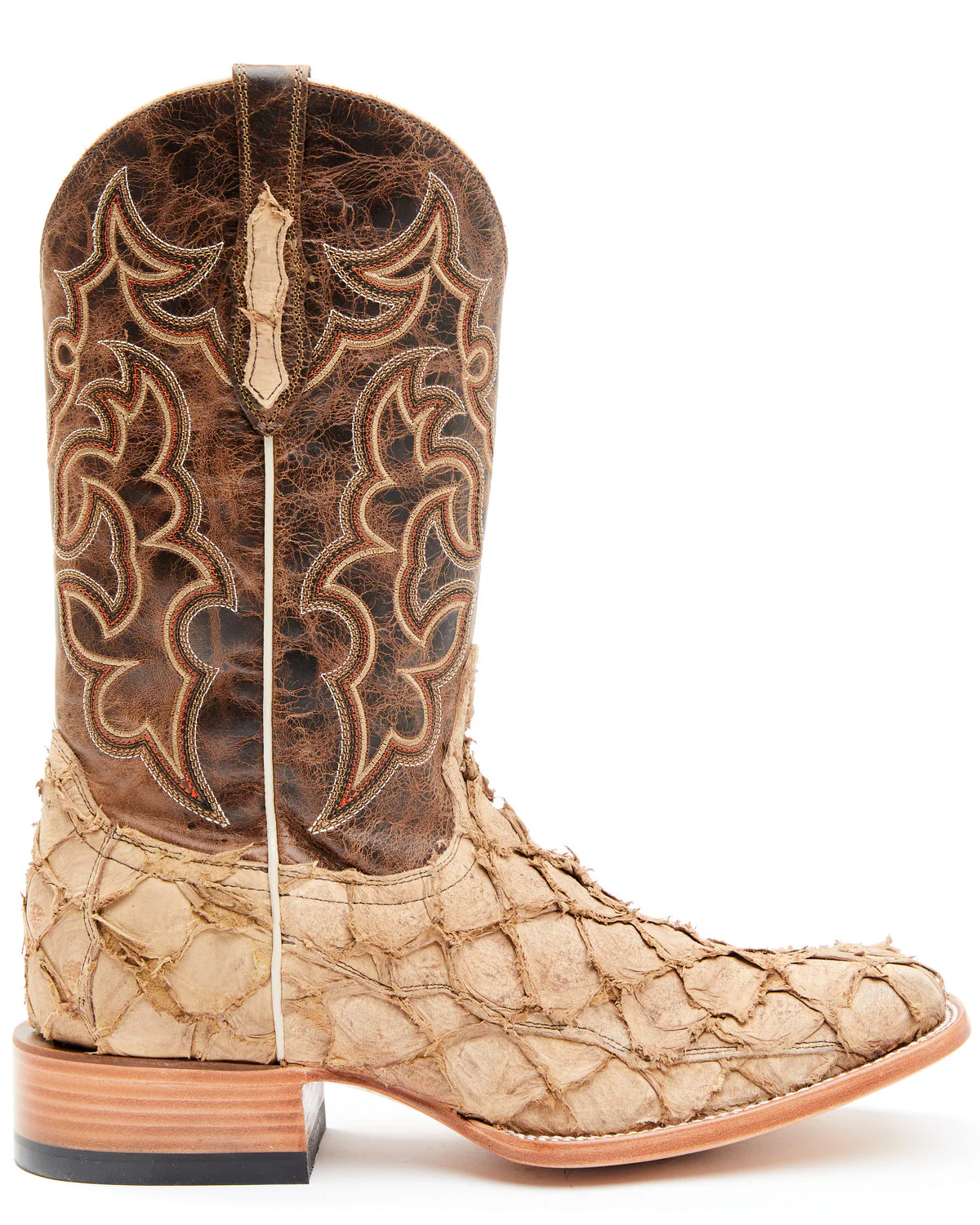 Cody James Men's Exotic Pirarucu Western Boots - Broad Square Toe - Image 2