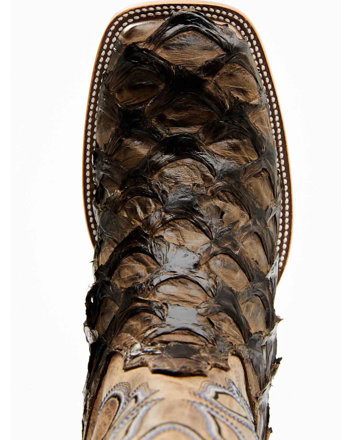 Cody James Men's Exotic Pirarucu Western Boots - Broad Square Toe - Image 6