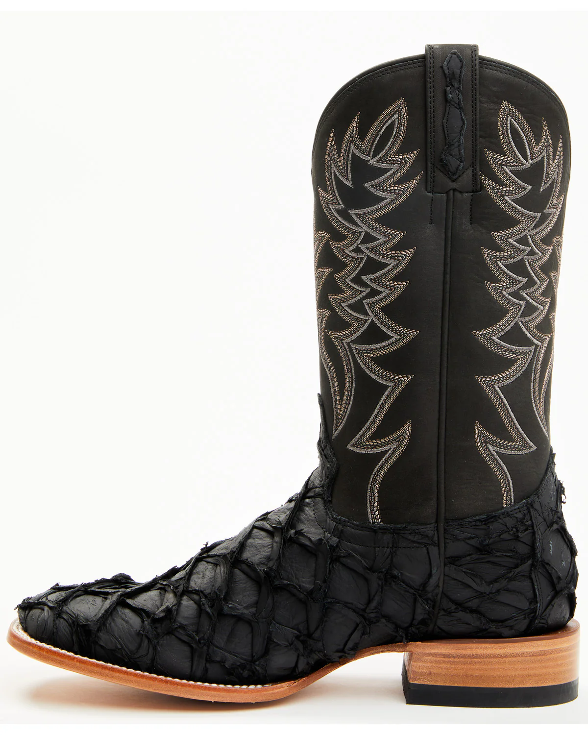Cody James Men's Exotic Pirarucu Western Boots - Broad Square Toe - Image 3