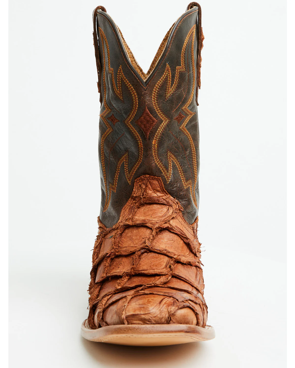 Cody James Men's Exotic Pirarucu Western Boots - Broad Square Toe - Image 4