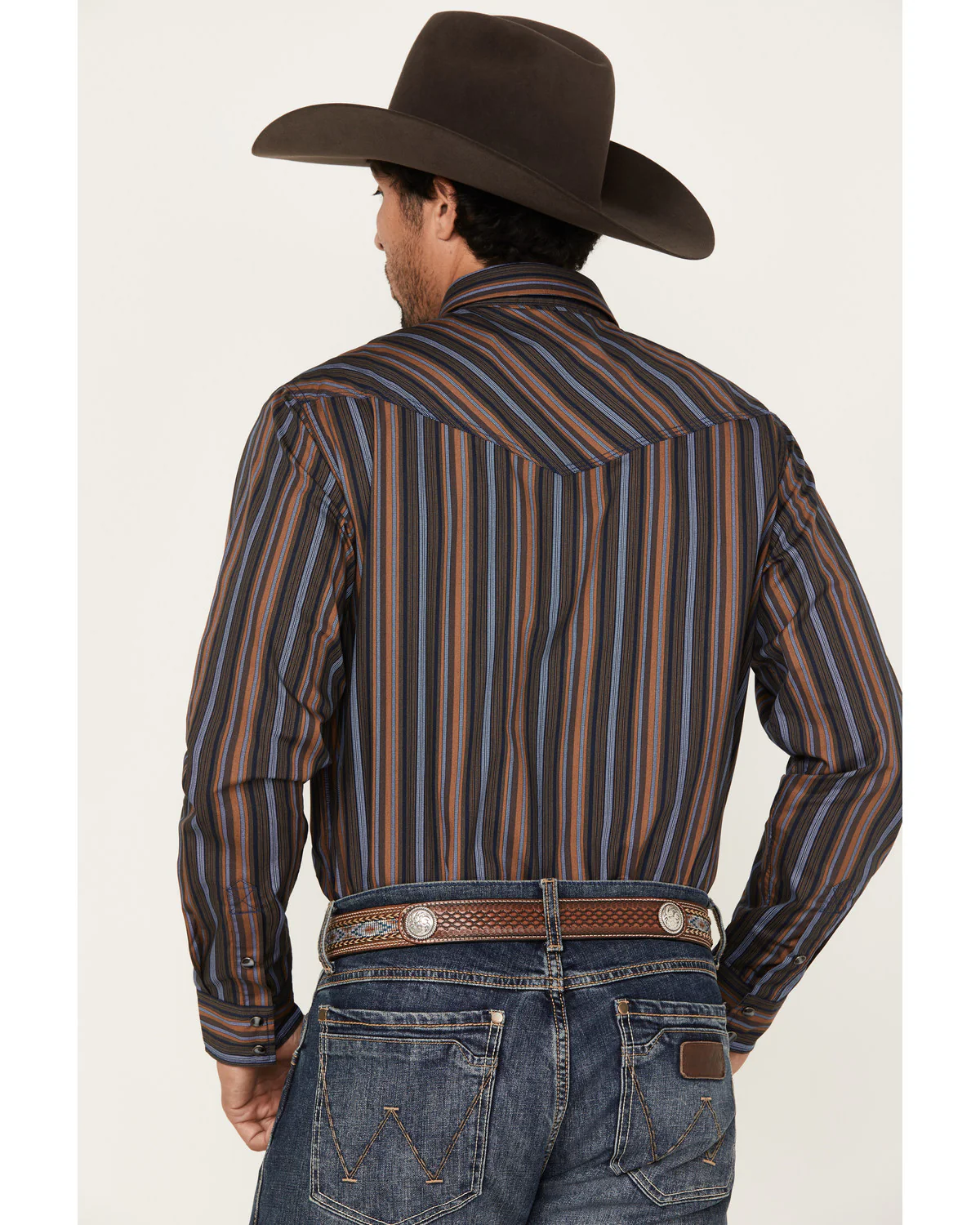 Cody James Men's Finals Day Striped Long Sleeve Western Snap Shirt - Image 4