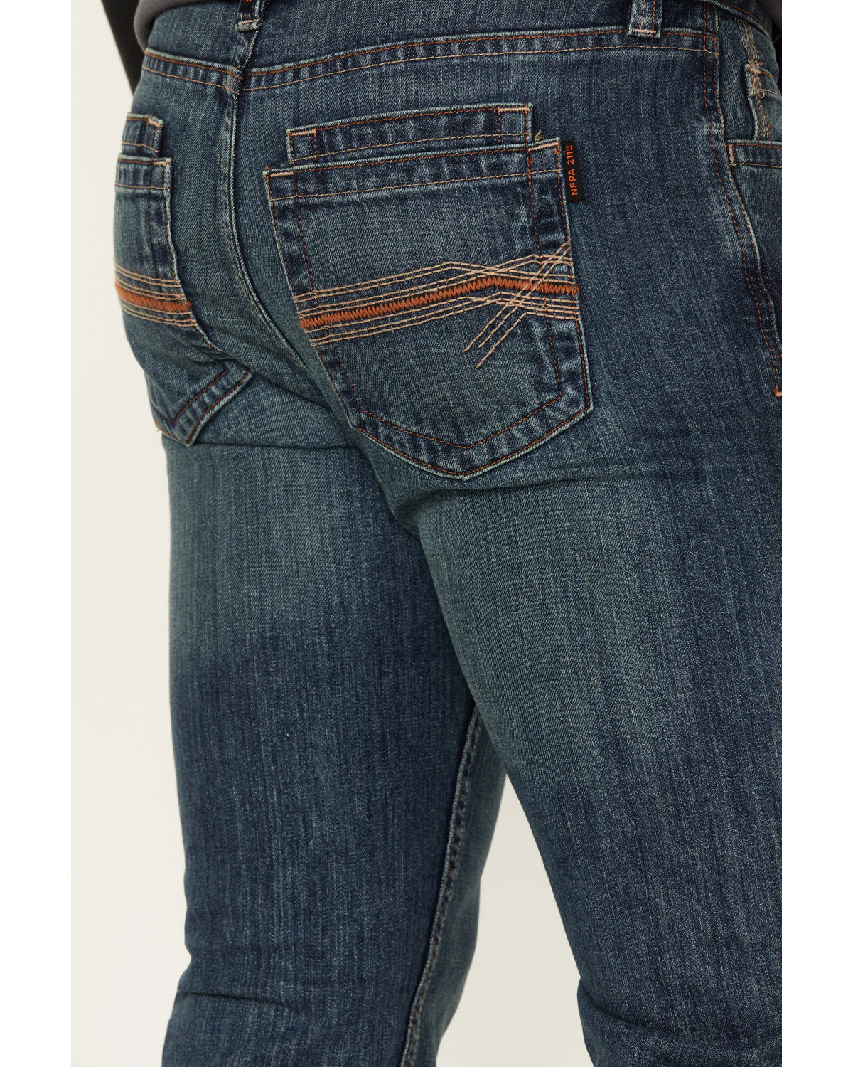 Cody James Men's FR Bozeman Medium Wash Slim Bootcut Work Jeans - Image 4