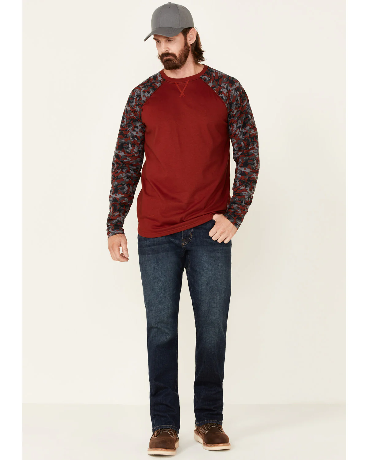Cody James Men's FR Chili Long Sleeve Work Raglan T-Shirt - Image 2