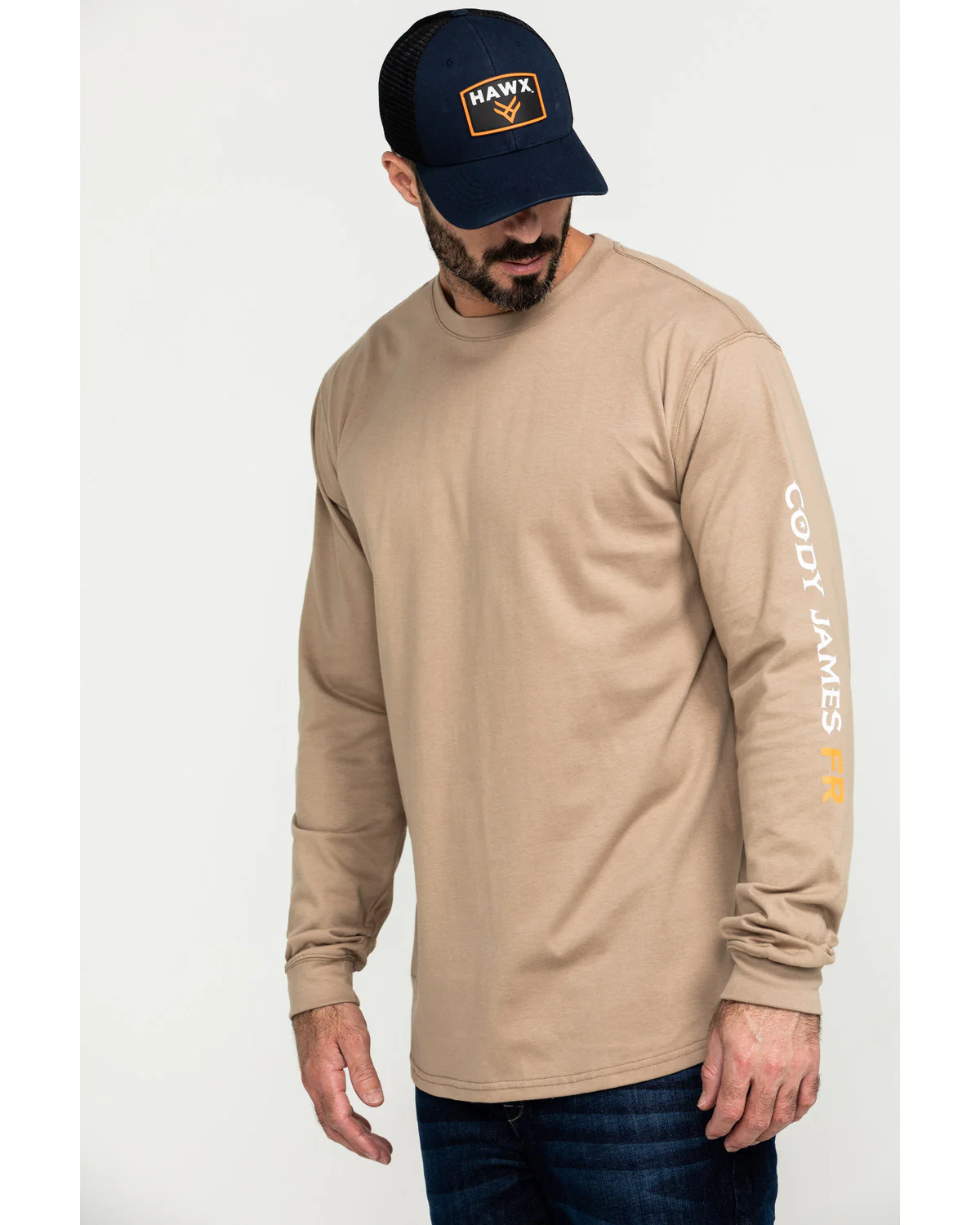 Cody James Men's FR Logo Long Sleeve Stretch Work Shirt - Image 9