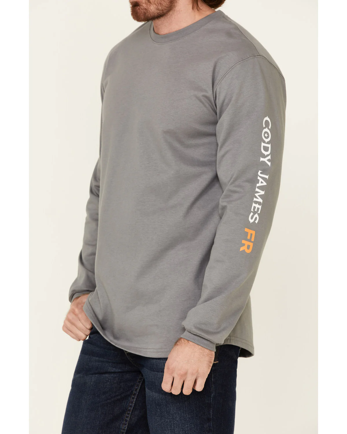 Cody James Men's FR Logo Long Sleeve Work T-Shirt - Image 3