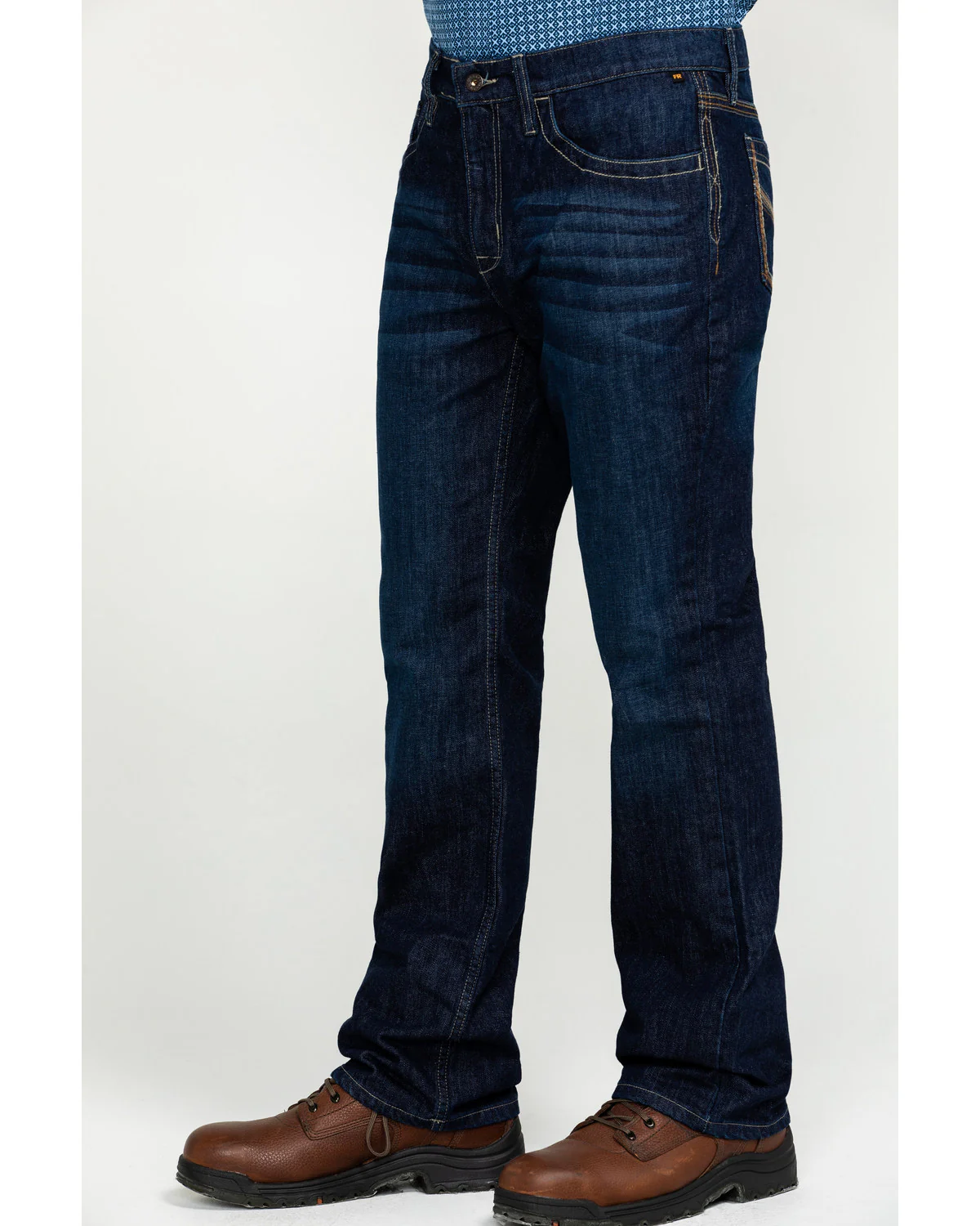 Cody James Men's FR Millikin Dark Slim Bootcut Work Jeans - Image 3