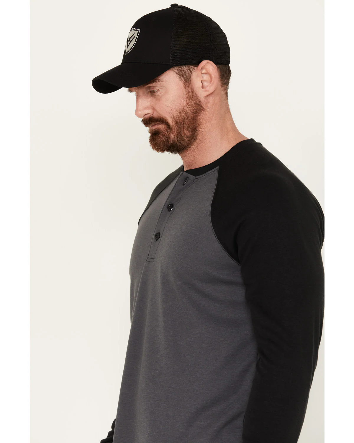 Cody James Men's FR Raglan Long Sleeve Henley Work Shirt - Image 2