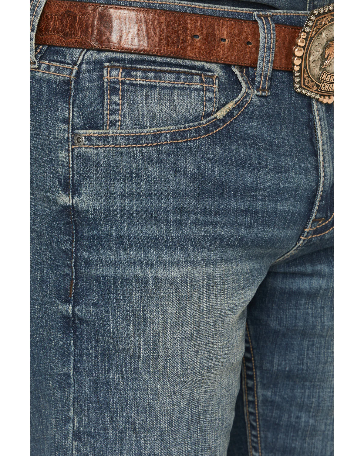 Cody James Men's Grullo Wash Wyatt Slim Bootcut Stretch Denim Jeans - Image 2