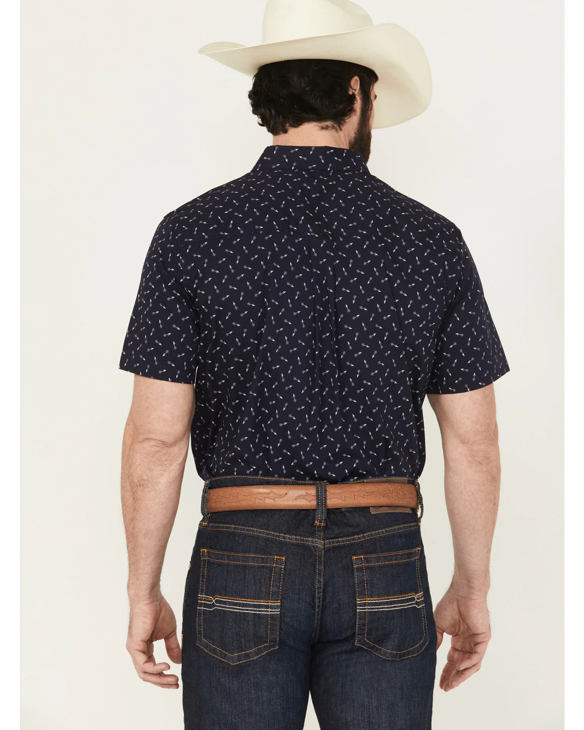 Cody James Men's Idaho Geo Print Short Sleeve Button-Down Stretch Western Shirt - Image 4