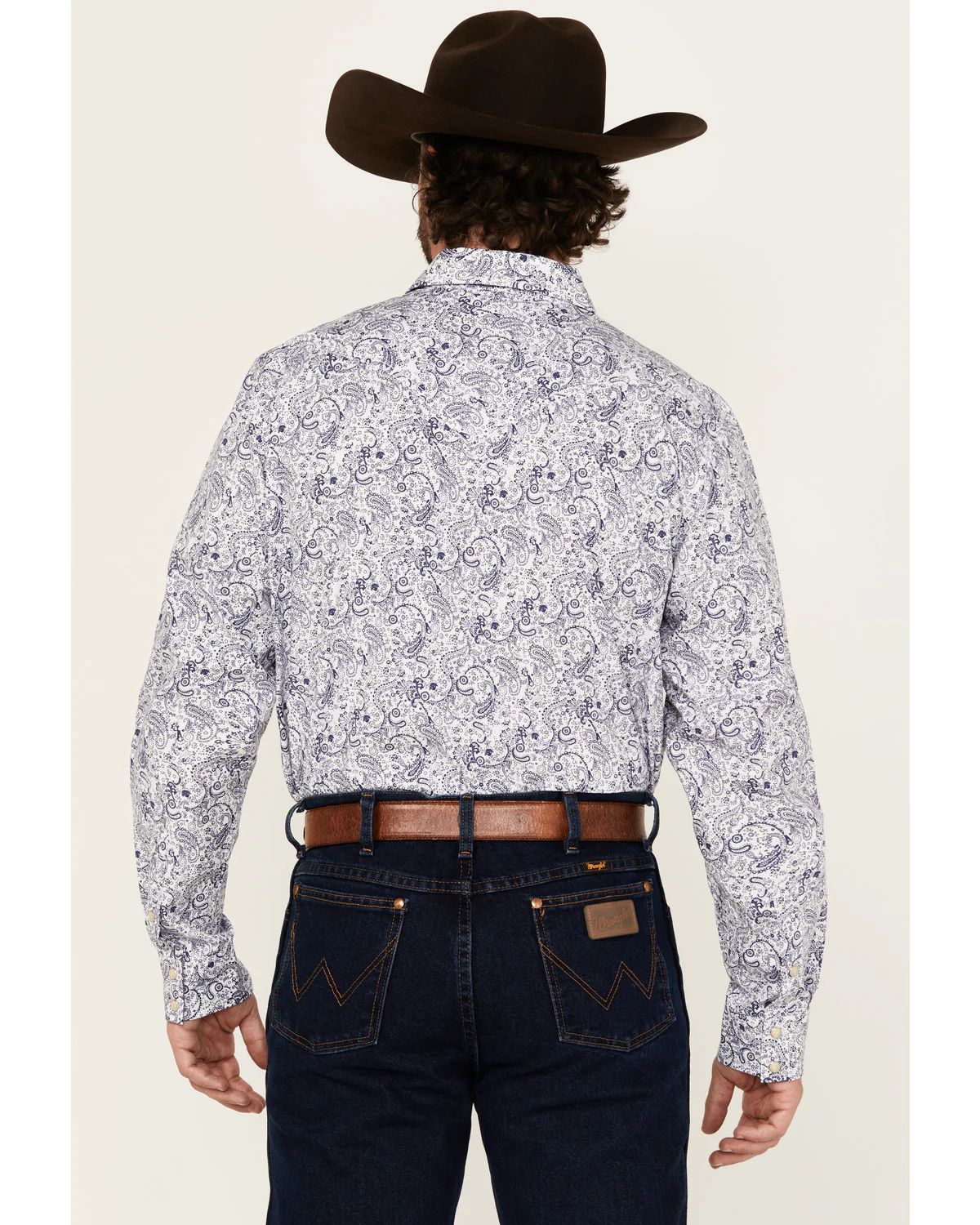 Cody James Men's Marston Paisley Print Long Sleeve Snap Western Shirt - Image 4