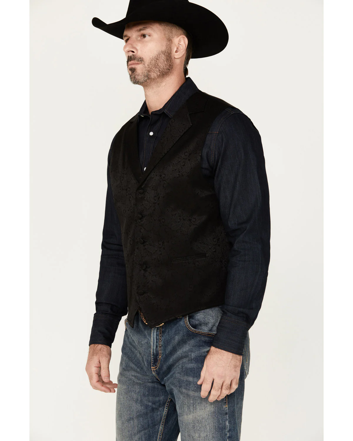 Cody James Men's Nashville Paisley Print Vest - Image 3