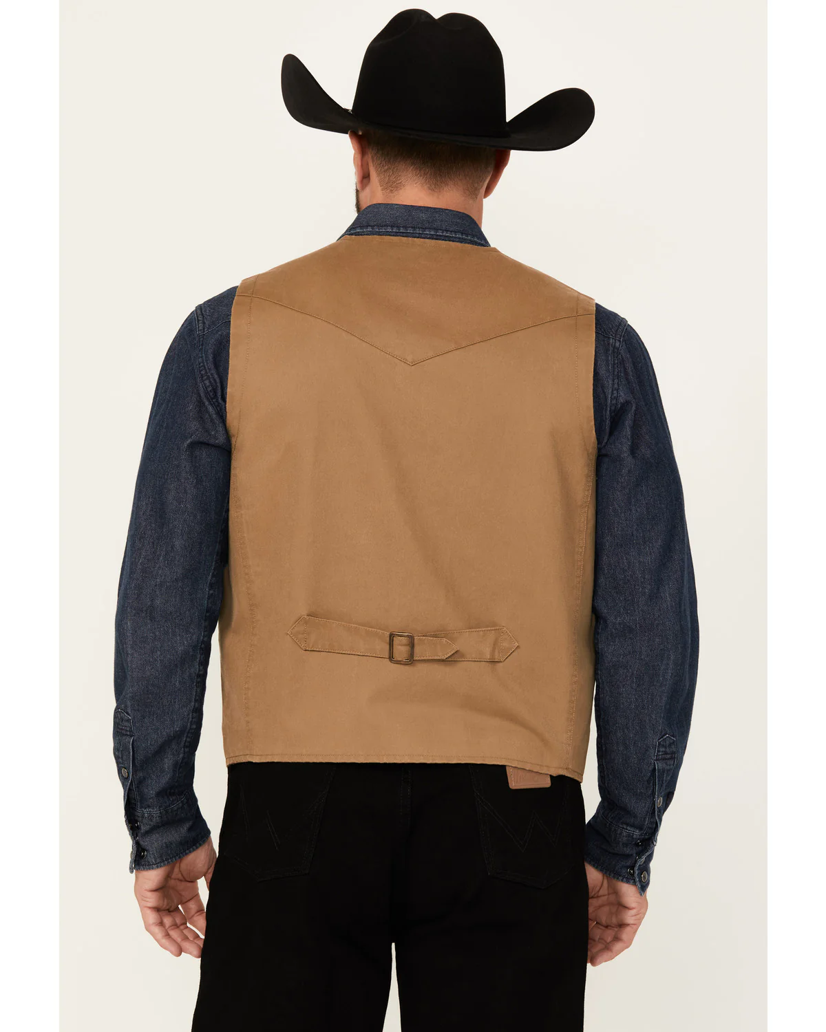 Cody James Men's Pancho Villa Oil Skin Vest - Image 4