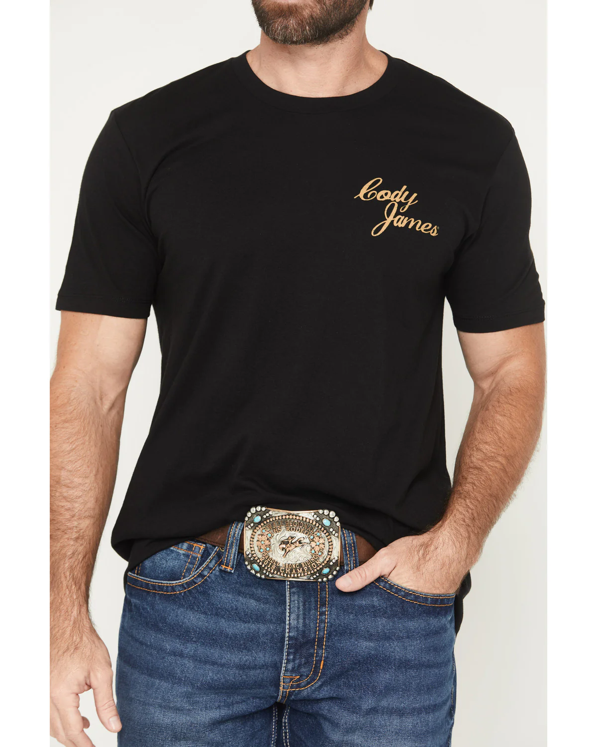Cody James Men's Shooting Hand Short Sleeve Graphic T-Shirt - Image 3