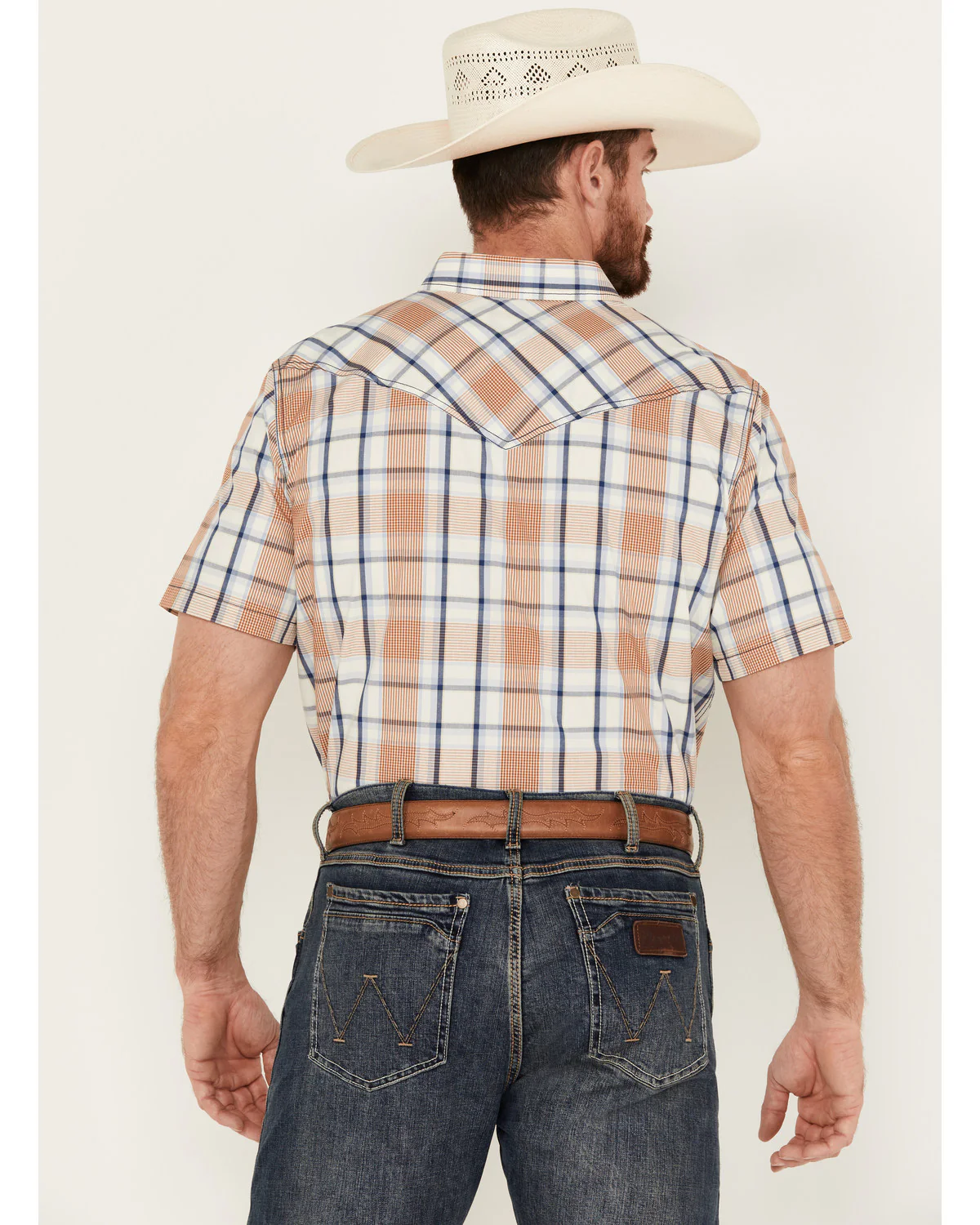 Cody James Men's Spectator Plaid Print Short Sleeve Snap Western Shirt - Image 4