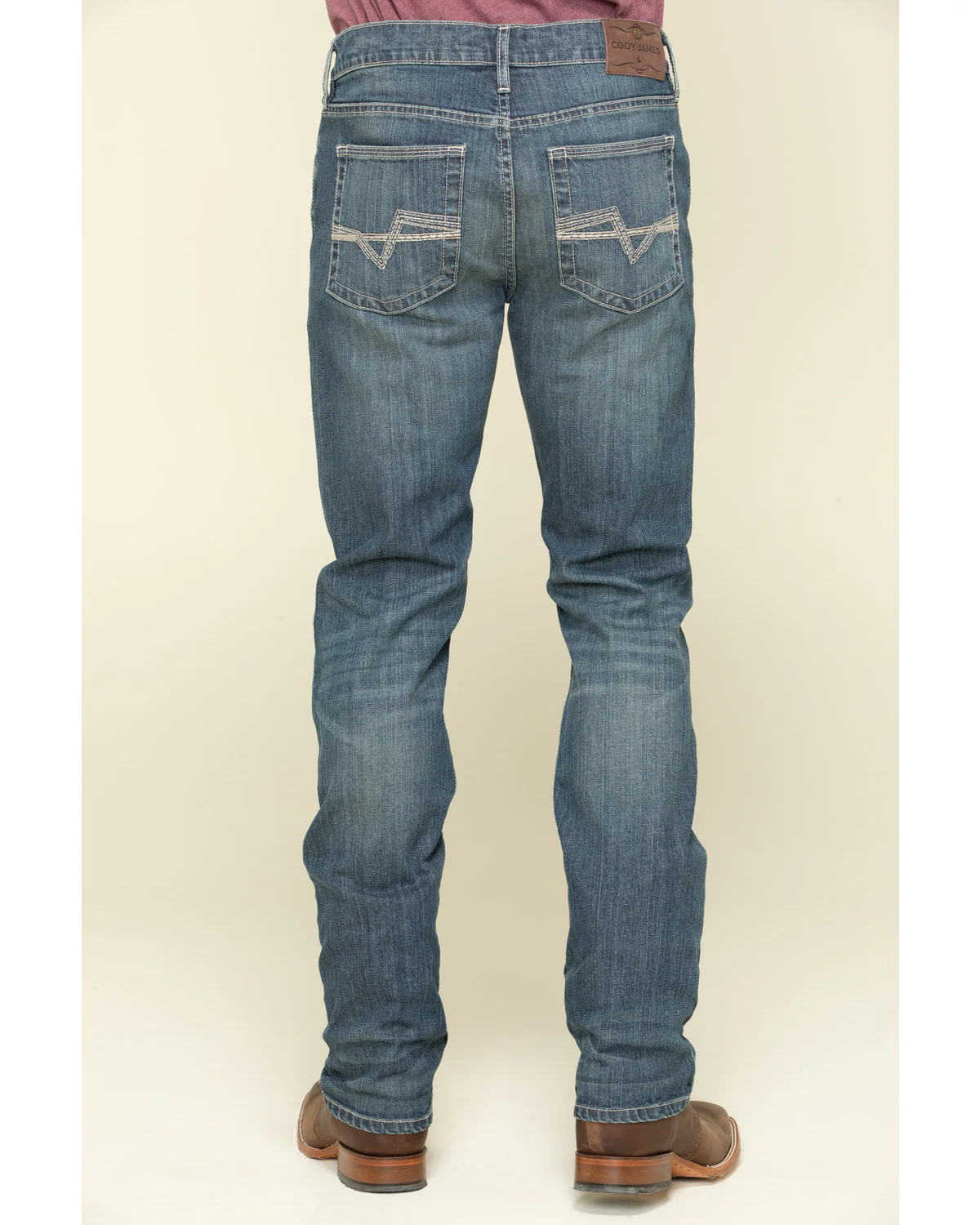 Cody James Men's Stone Cold Wash Jackson Slim Straight Stretch Denim Jeans