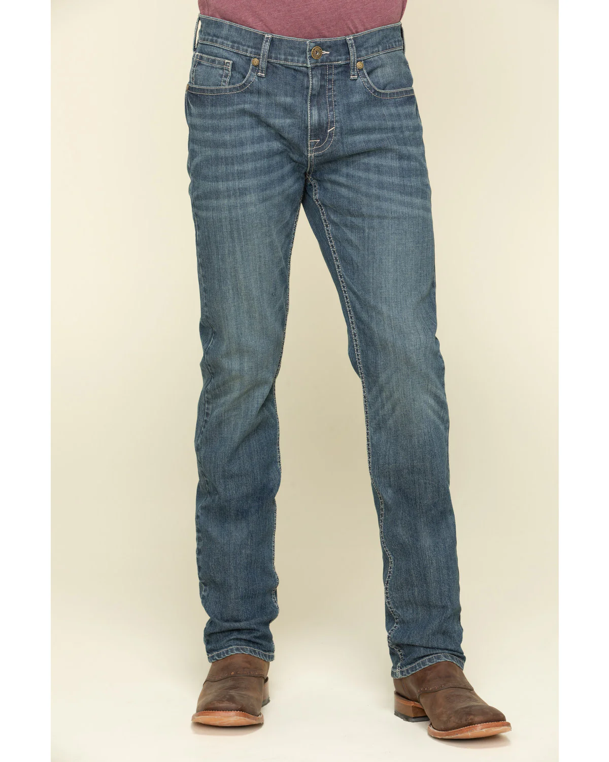 Cody James Men's Stone Cold Wash Jackson Slim Straight Stretch Denim Jeans - Image 2