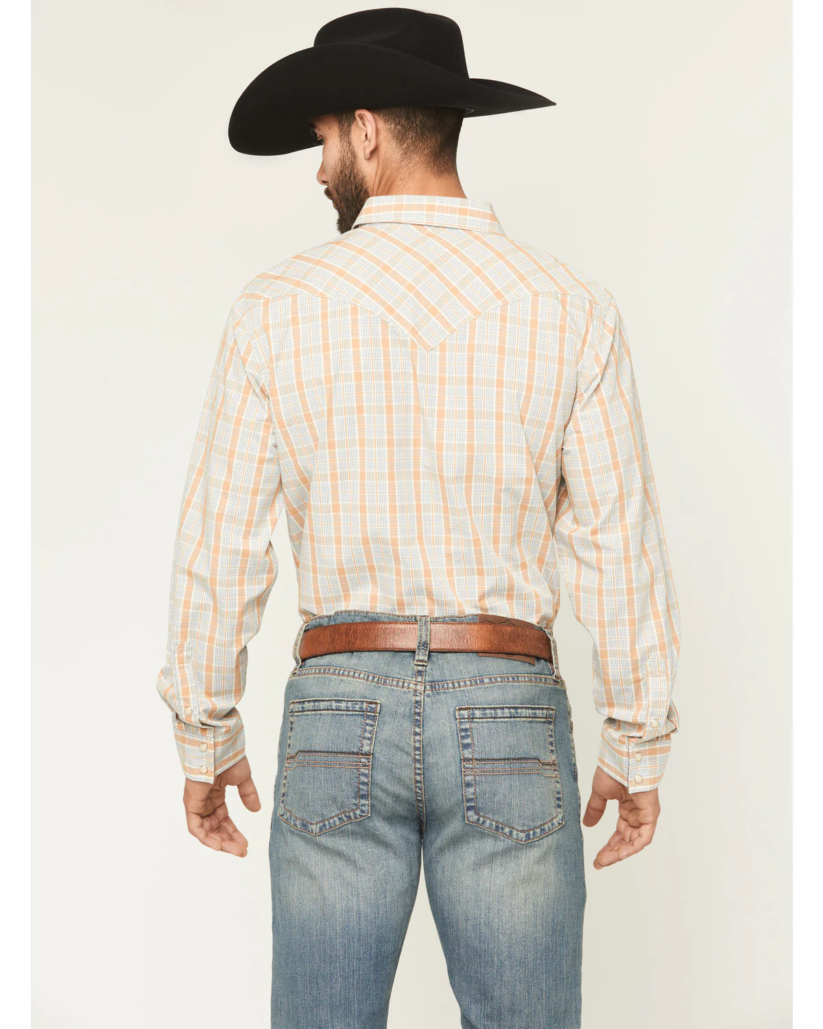 Cody James Men's Tanhue Plaid Print Long Sleeve Snap Western Shirt - Image 4