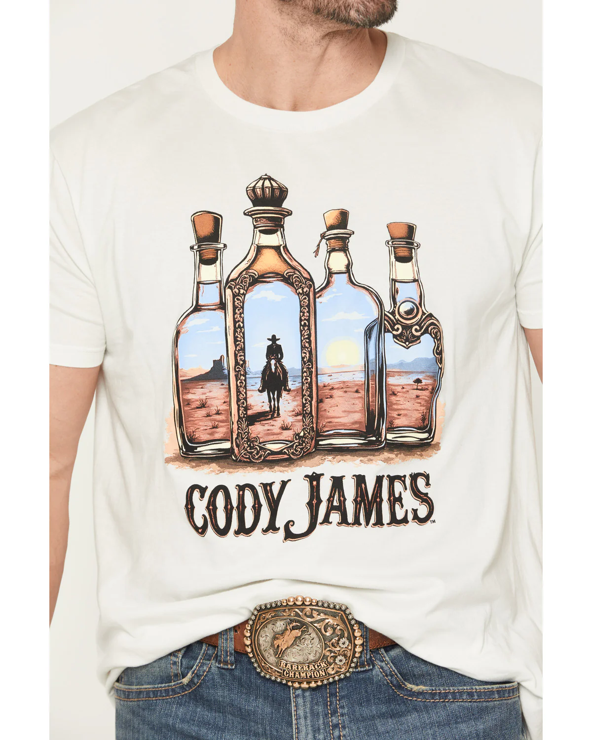 Cody James Men's Tequila Bottles Short Sleeve Graphic T-Shirt - Image 3
