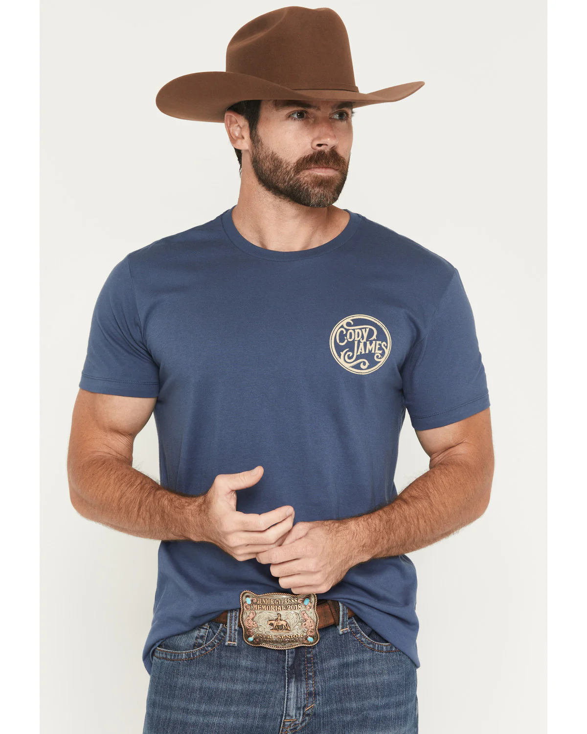 Cody James Men's Whiskey Barrel Logo Short Sleeve Graphic T-Shirt - Image 2