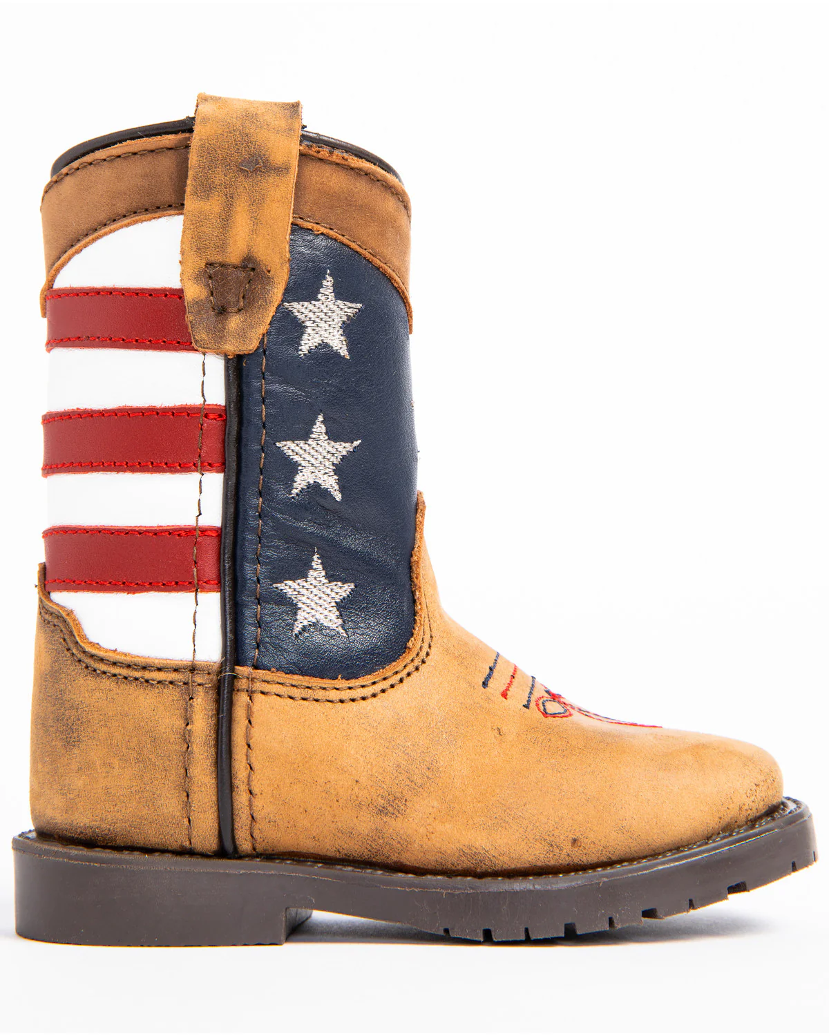 Cody James Toddler Boys' USA Flag Western Boots - Broad Square Toe - Image 2